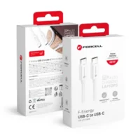 Forcell F-Energy Καλώδιο USB-C σε USB-C 100W, 1m – Λευκό