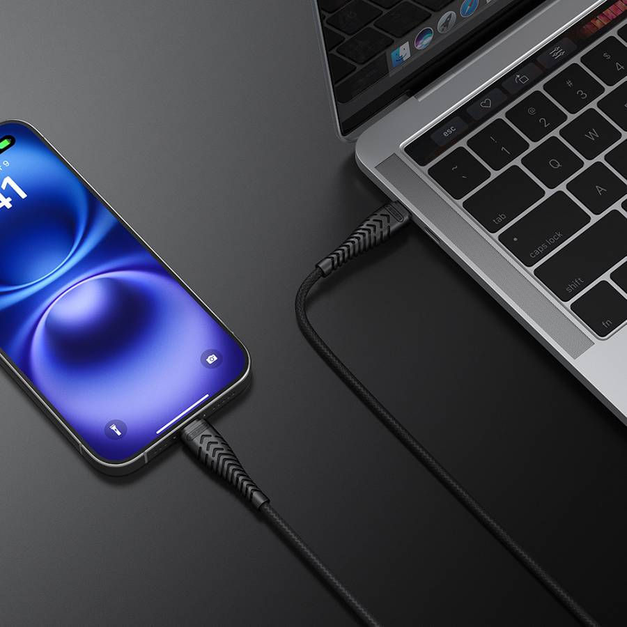 Veger V106 Καλώδιο USB-C σε USB-C 60W 1.2m - Μαύρο - Image 3