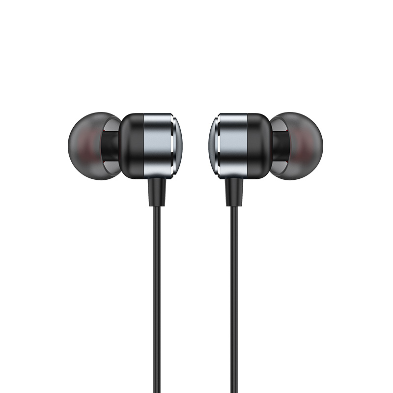 Recci Rep-L37 Metal In-Ear Handsfree Ακουστικά με Βύσμα Jack 3.5mm – Ασημί / Γκρι (Silver Gray) - Image 3