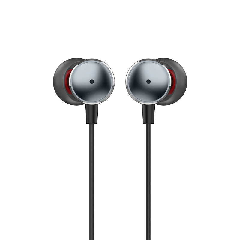 Recci Rep-L37 Metal In-Ear Handsfree Ακουστικά με Βύσμα Jack 3.5mm – Ασημί / Γκρι (Silver Gray) - Image 2