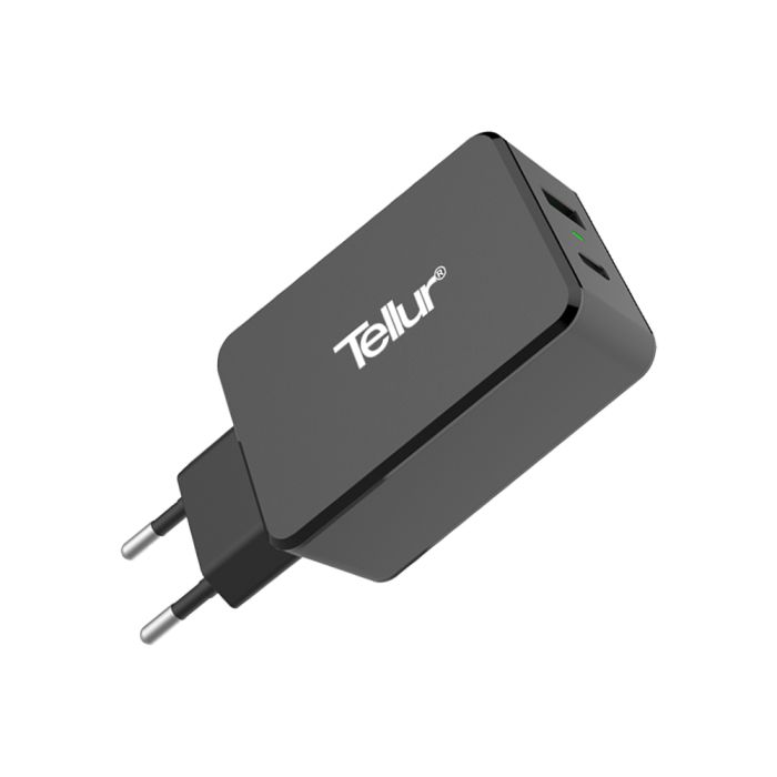 Tellur Διπλός Φορτιστής USB & Type-C PD QC3.0 6A - Black - Image 3