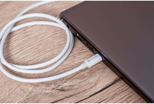 Forcell F-Energy Καλώδιο USB-C σε USB-C 100W, 1m - Λευκό - Image 3