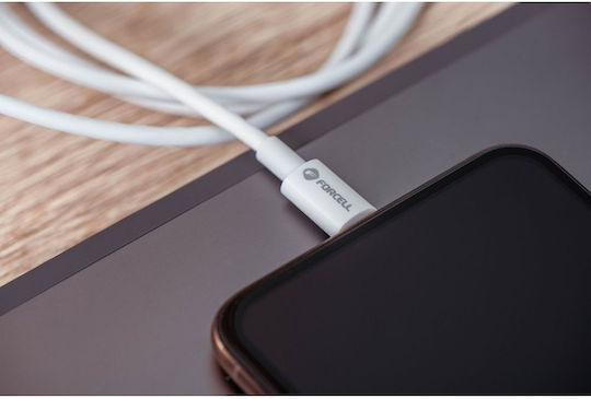 Forcell F-Energy Καλώδιο USB-C σε USB-C 100W, 2m - Λευκό - Image 4