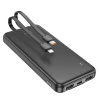 Hoco Powerbank 10000mAh J118 με USB‑C & Lightning – Μαύρο