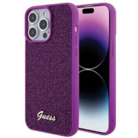 Guess Disco Metal Script Θήκη iPhone 15 Pro Φούξια
